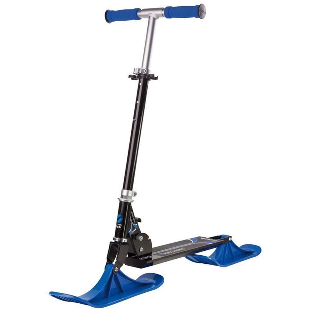 Optisch einem Cityroller ähnlich, der Snowscooter aus Plastik